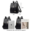 Luxury Women Leather Backpacks for Girls Sac a Dos Casual Daypack Black Vintage Backpack School Bags for Girls Mochila Rucksack