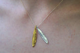 Real Olive Leaf Pendant, Handmade Nature Jewelry, Organic Minimalist Necklace, Gift for Health & Longevity, Gold or Sterling Silver 925