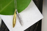 Real Olive Leaf Pendant, Handmade Nature Jewelry, Organic Minimalist Necklace, Gift for Health & Longevity, Gold or Sterling Silver 925