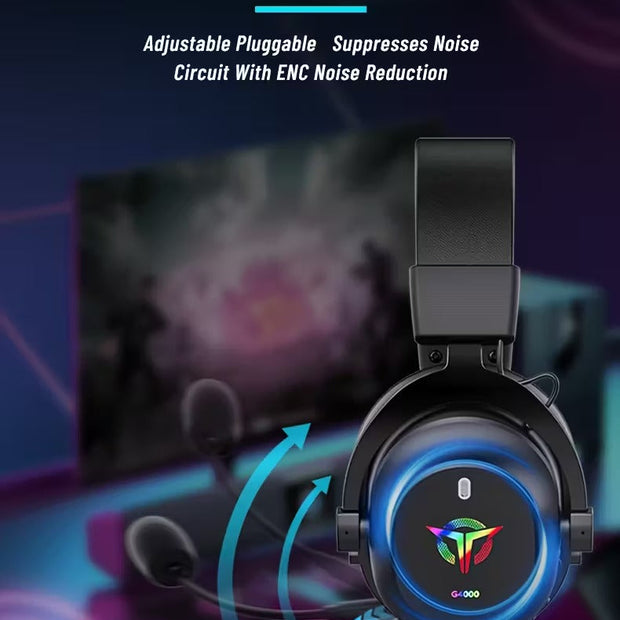 3-in-1 Gaming Headphones Wireless Wired Headset