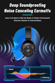 3-in-1 Gaming Headphones Wireless Wired Headset