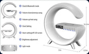 New Intelligent G Shaped LED Lamp Bluetooth Speake Wireless Charger Atmosphere Lamp App Control For Bedroom Home Decor